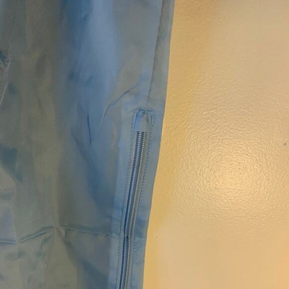 DISNEY PARKS Unisex Adult Blue/Grey Rain Jacket with Fold Up Pouch / Size: XS-S - Picture 10 of 11